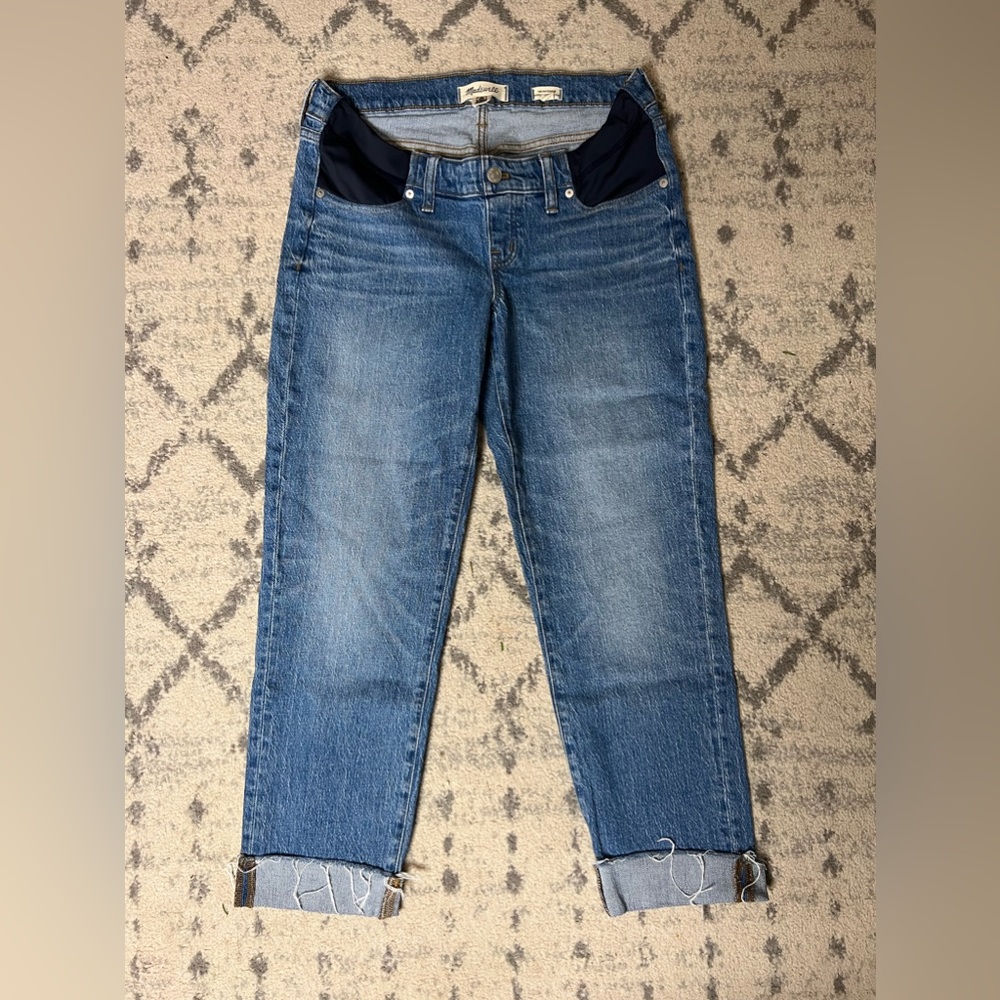 Madewell Maternity Side Panel Perfect Vintage Jeans Washed Size 29 - Adjustable